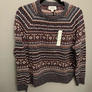 Goodfellow & Co. Navy Fairisle Sweater (Medium)